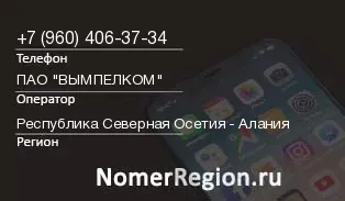 Кто звонил с 9604063734 - регион и оператор